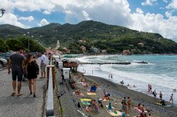 La plage, Levanto, Italie