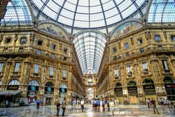 La Galerie Victor Emmanuel II, Milan, Italie