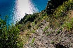 Le sentier de San Bernardino à Vernazza, Cinque Terre, Italie