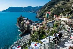 Die Bar La Torre, Vernazza, Italien